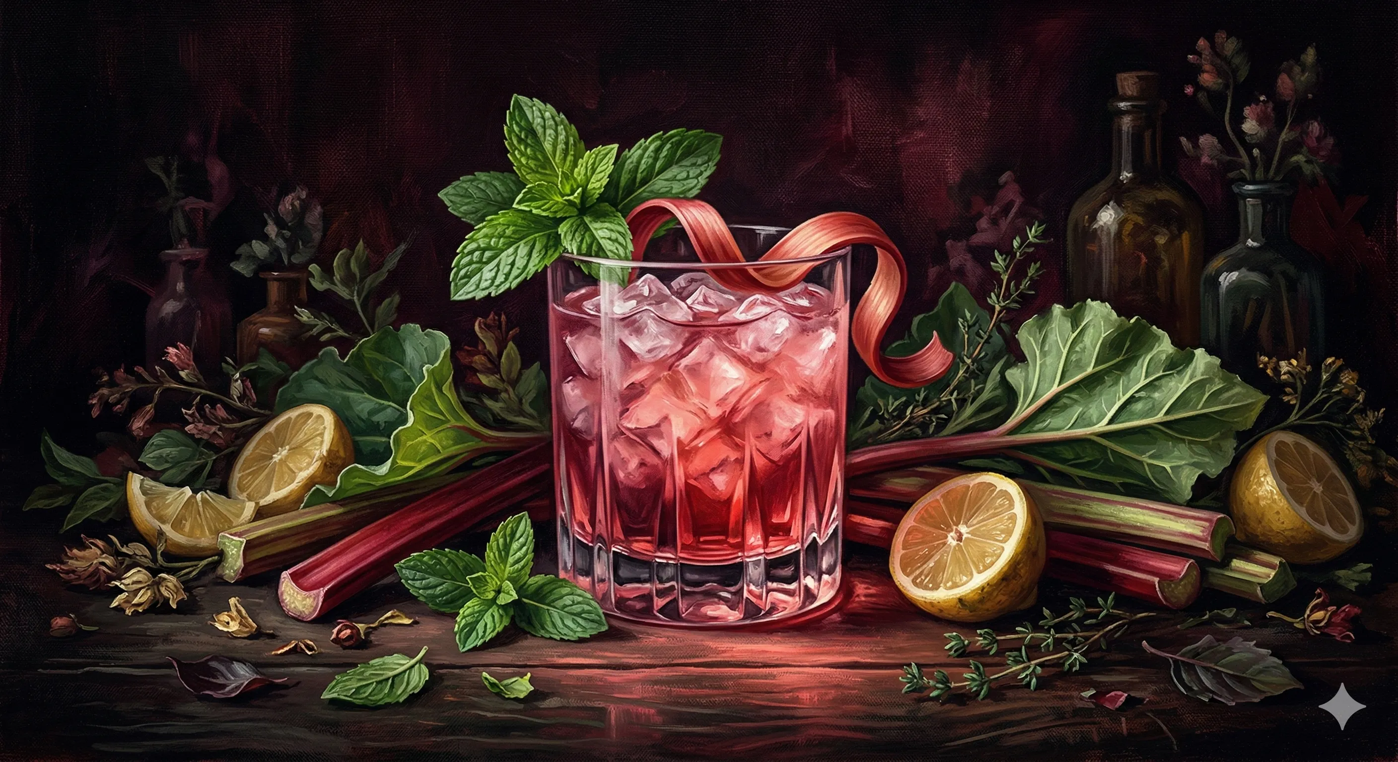 Rhubarb Bourbon Smash